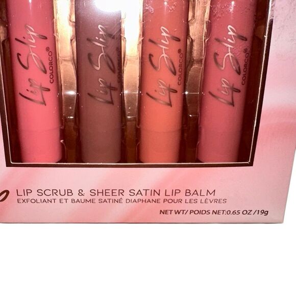 Colorco Lip Slip | Lip Scrub & Sheer Satin Lip Balm Set - Picture 3 of 5